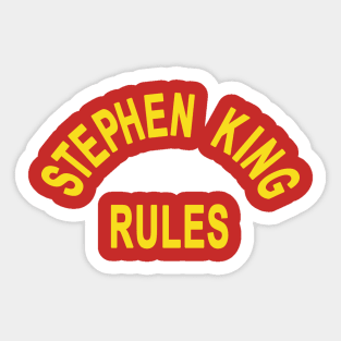 Stephen King Rules! Sticker